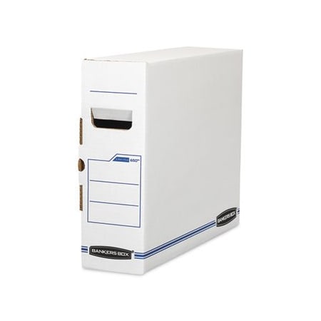 Fellowes Storage Case, 5.3in W, 19.8in D, 15.8in H, Side Tuck Closure, Blue 00650